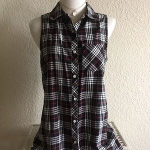 Plaid mini dress/shirt